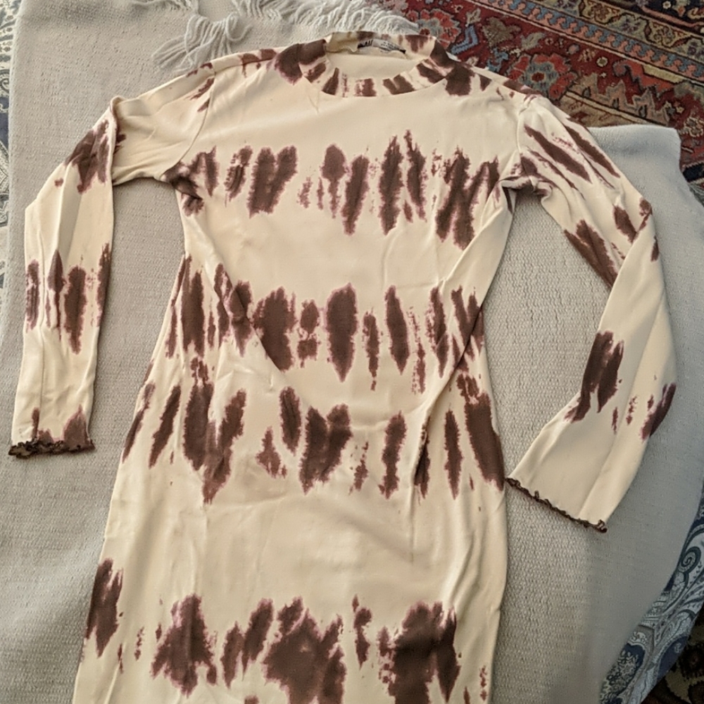 Zara fitted tye dye dress